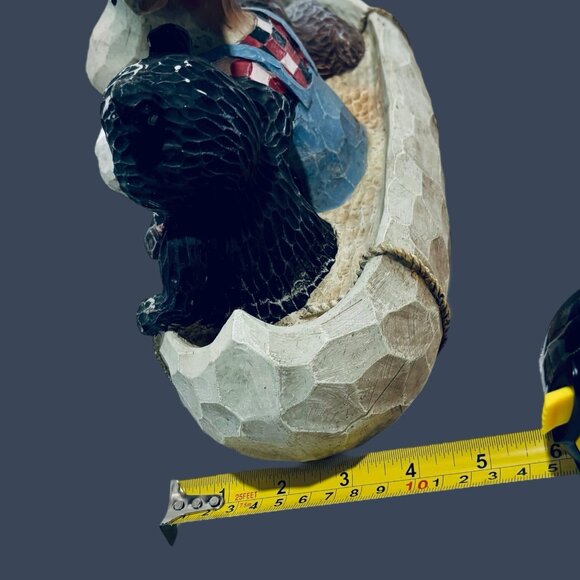 Welcome To Our Cabin Bear, Moose, & Raccoon Forest Wildlife Statue Decor Display - Picture 9 of 12